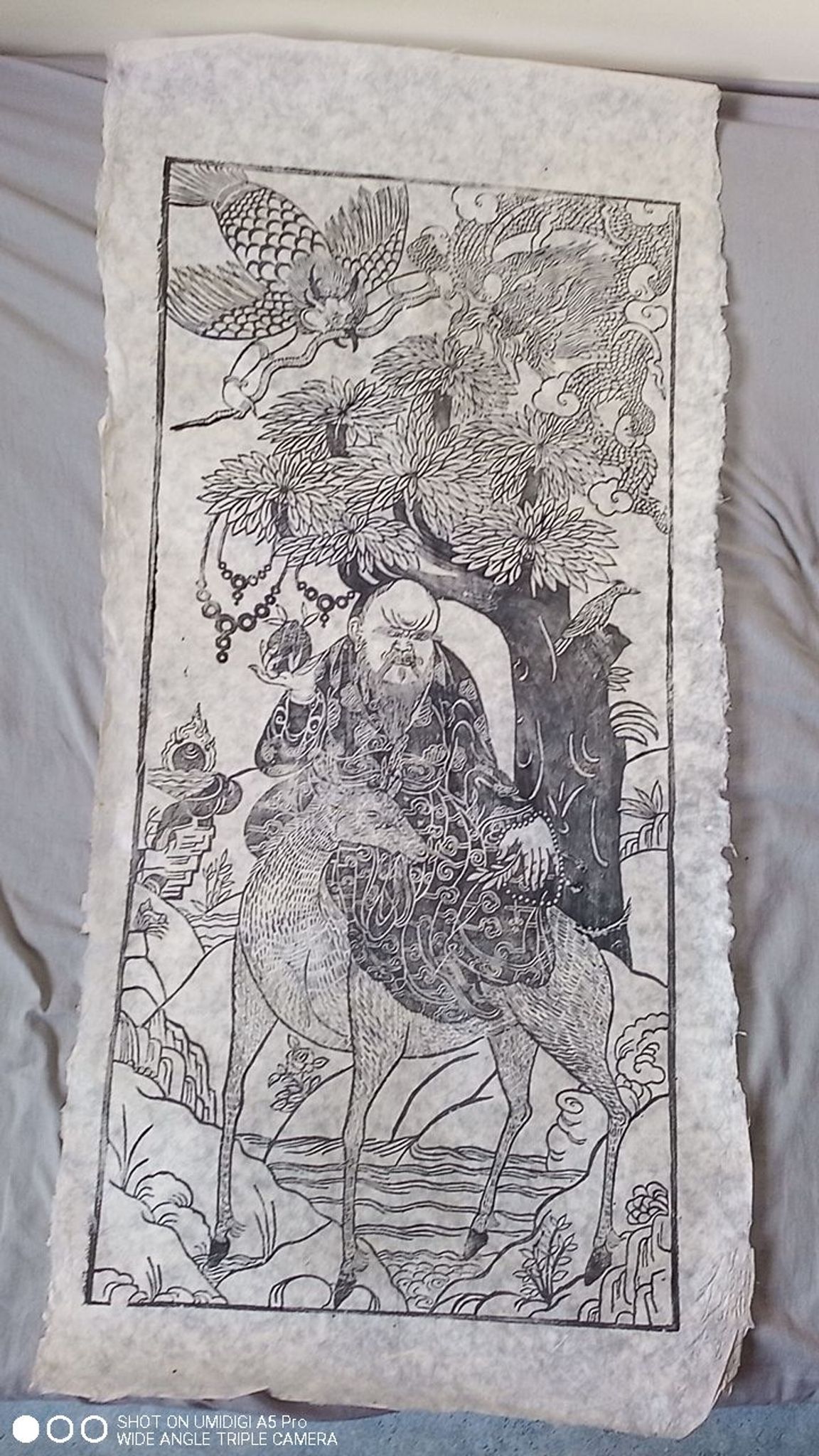 Japanese print, modern reprint on rice paper