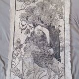 Japanese print, modern reprint on rice paper