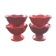 Set of 4 ice cream bowls