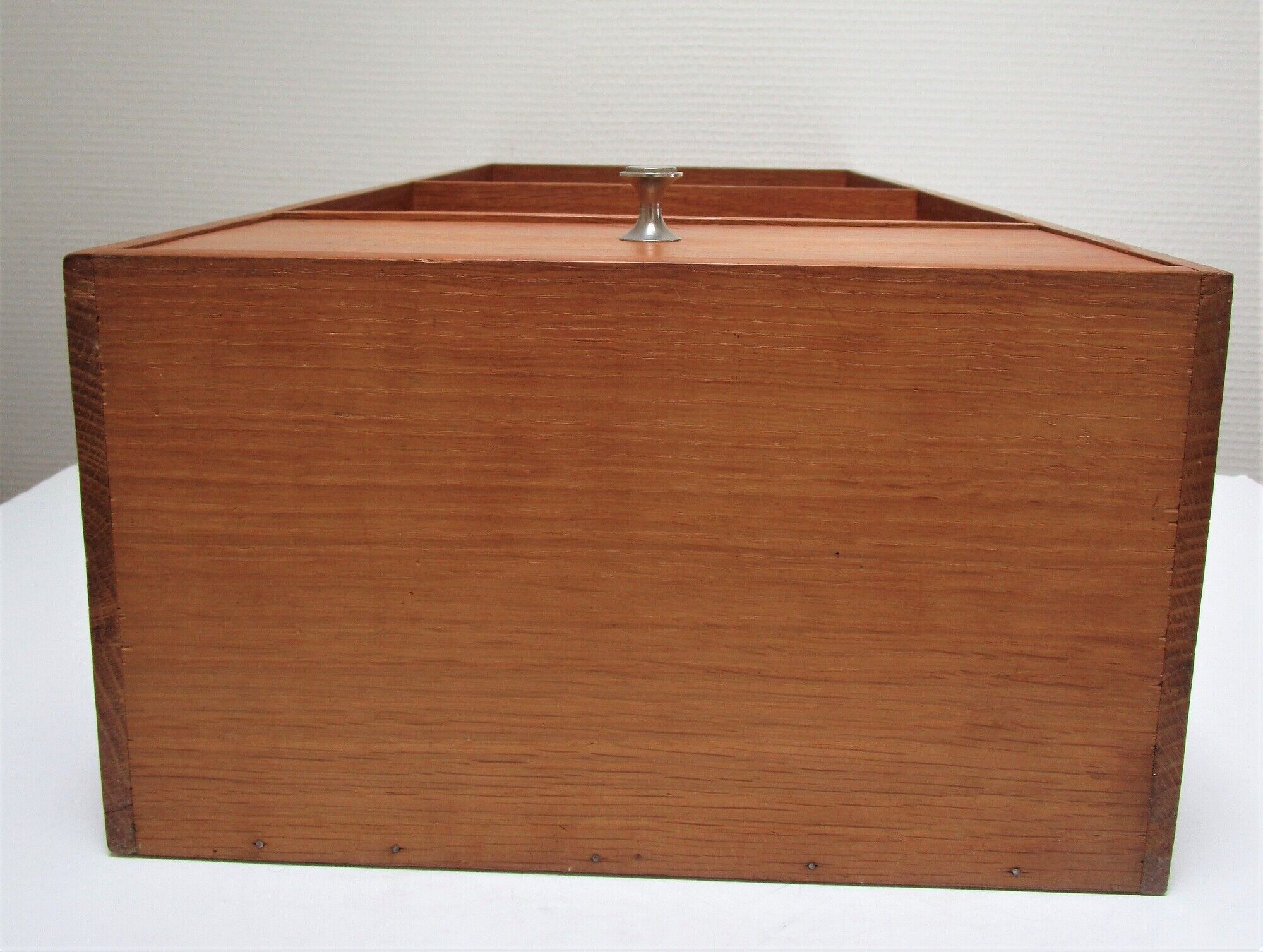 Wall shelf solid wood two niches a vintage drawer