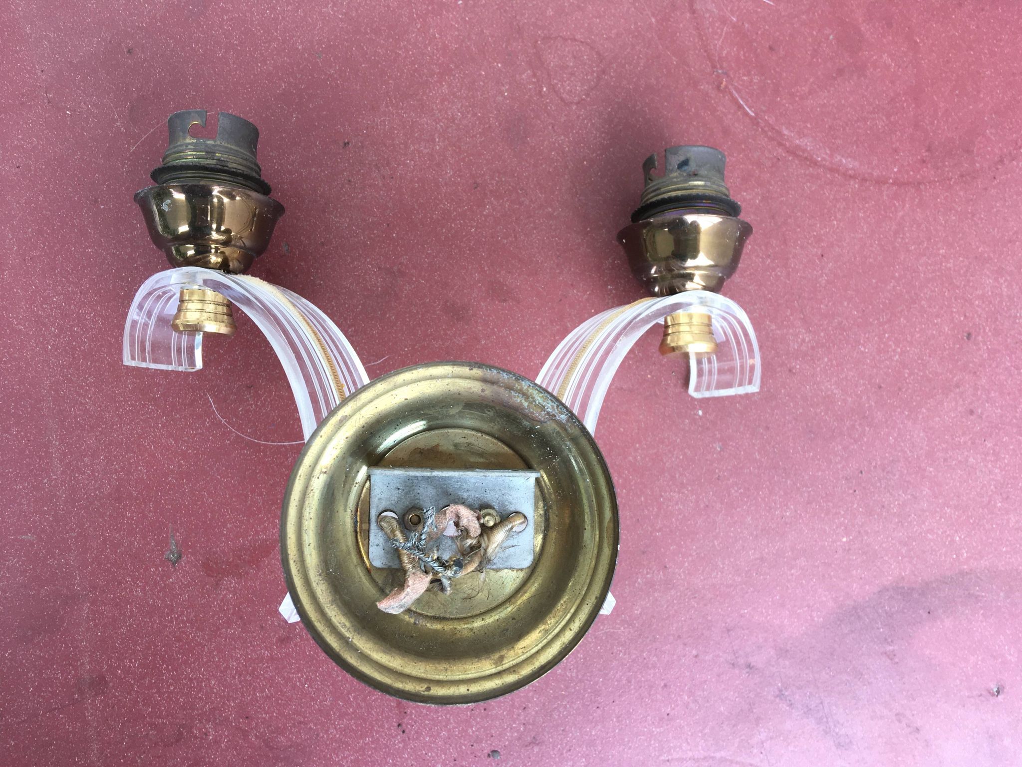 Pair of wall lights, 1950s