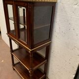 Napoleon III louis XVI style mahogany window and nineteenth century bronze gallery