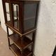 Napoleon III louis XVI style mahogany window and nineteenth century bronze gallery