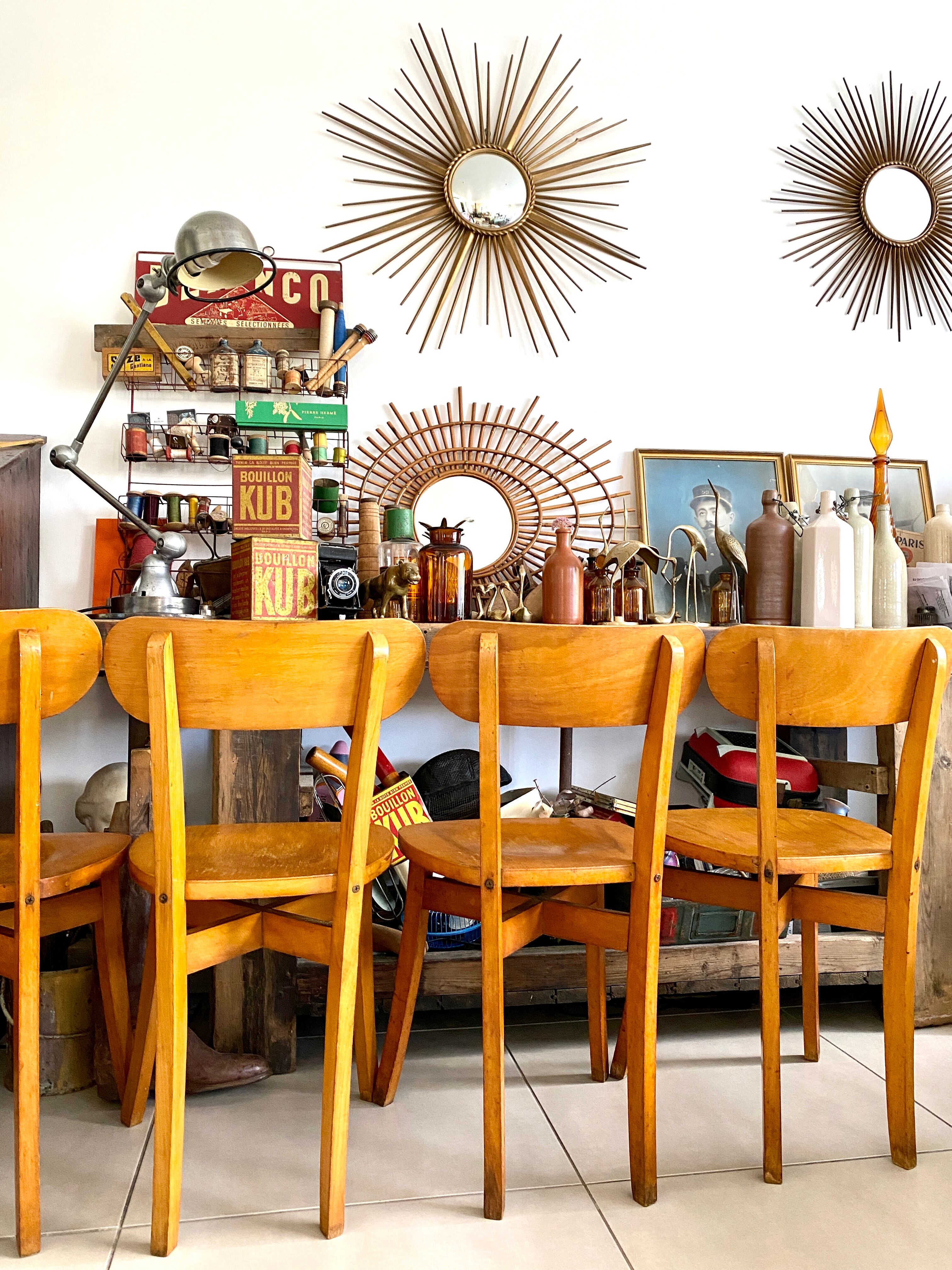 Lot de 5 chaises bistrot