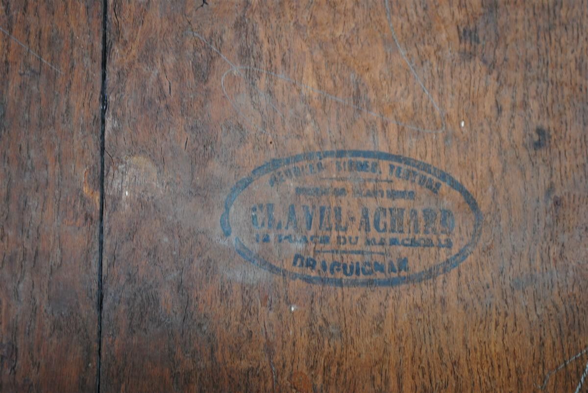 Art nouveau 1900 oak coffee table