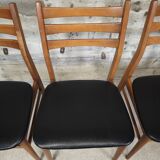 Set of 4 vintage skai chairs