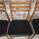 Lot de 4 chaises vintage en skaï