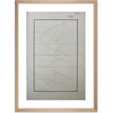 Old drawing - study of geometry - Ecole Royale Polytechnique 1824