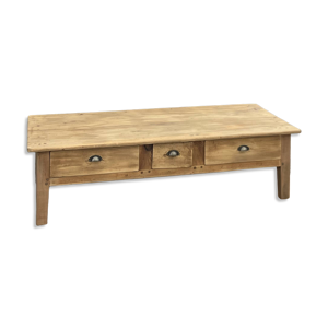 Grande table basse ancienne - brut