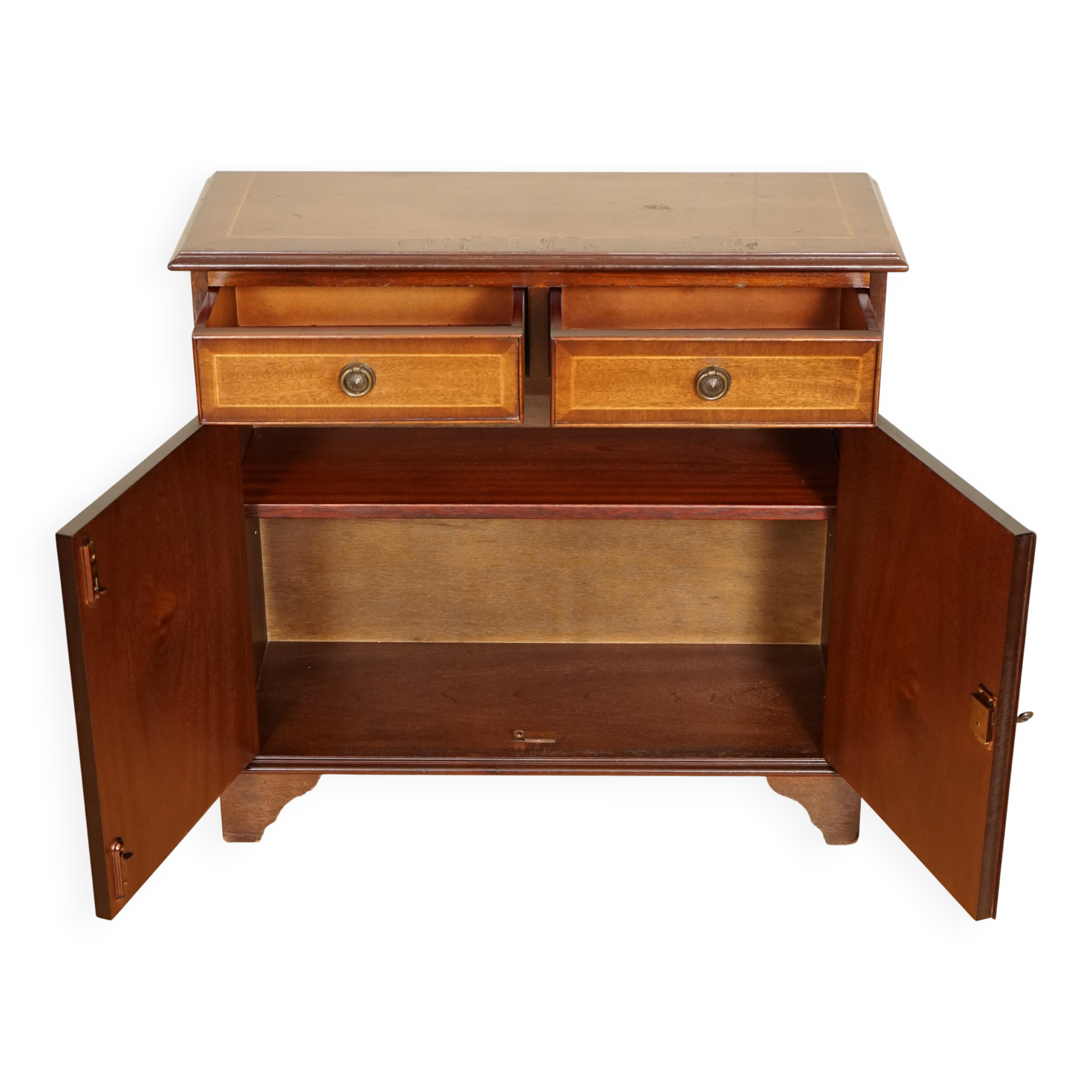 Bibliothèque naine vintage acajou