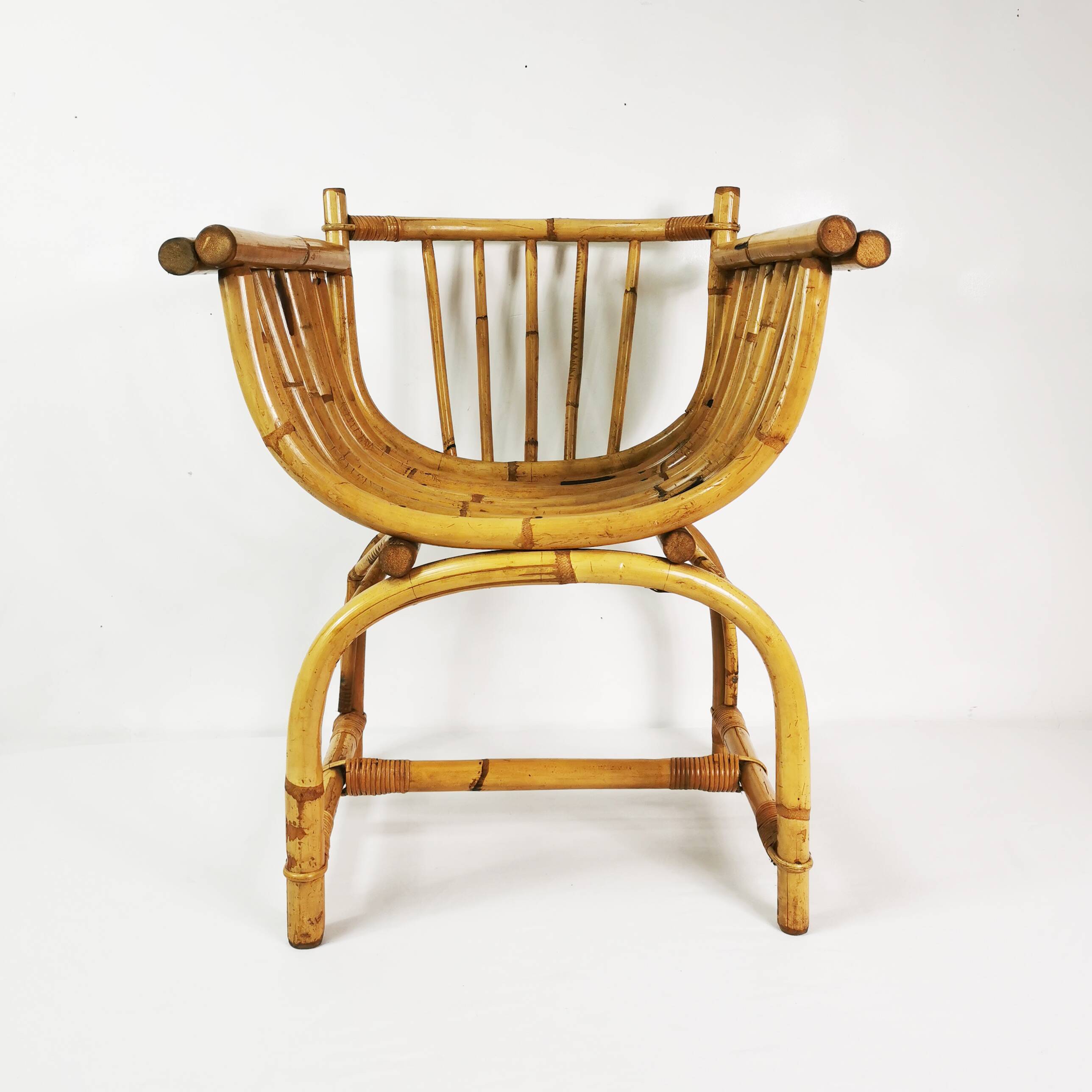 Mid Century Bamboo Armchair, Germany, 1950s