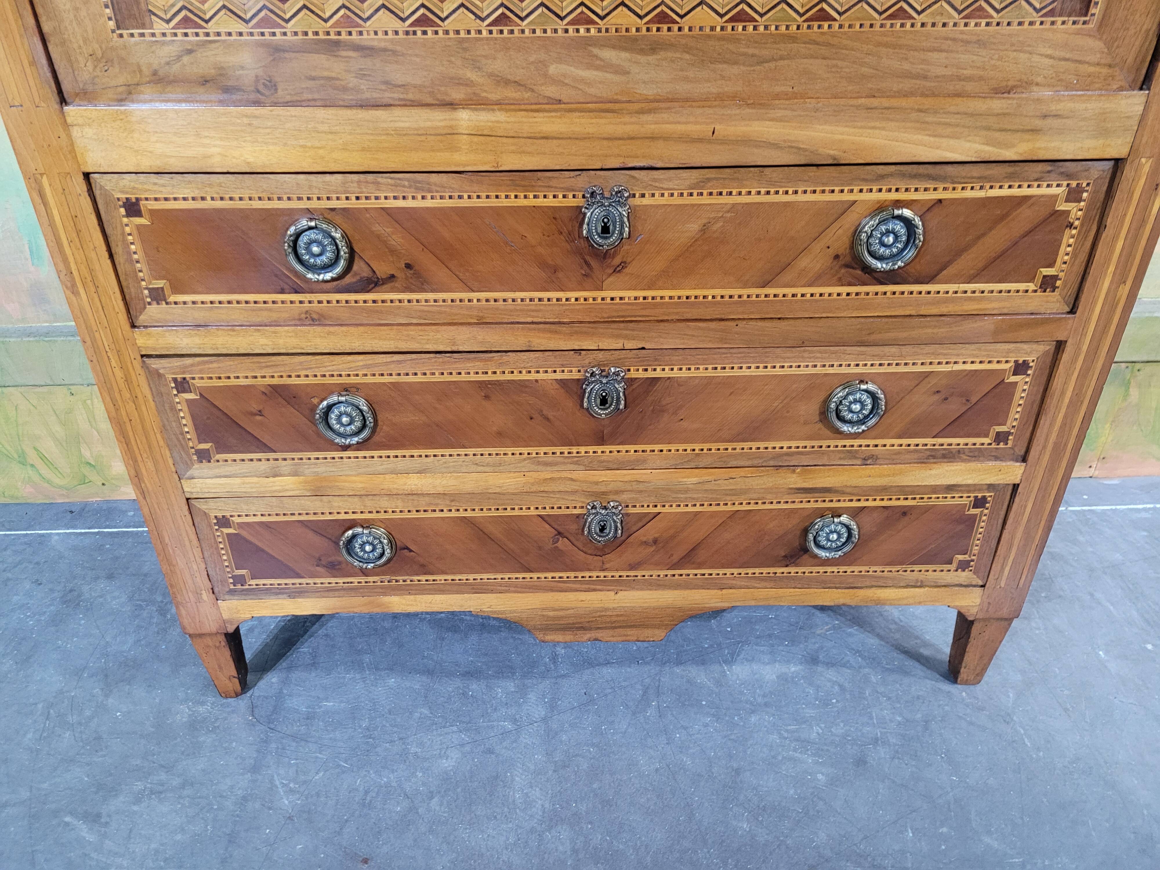 Louis XVI period marquetry secretary