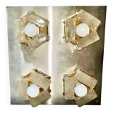 Albano Poli by Poliarte, large 4-light wall sconce, Italy 1970