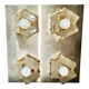 Albano Poli par Poliarte large applique 4 lampes , Italy 1970