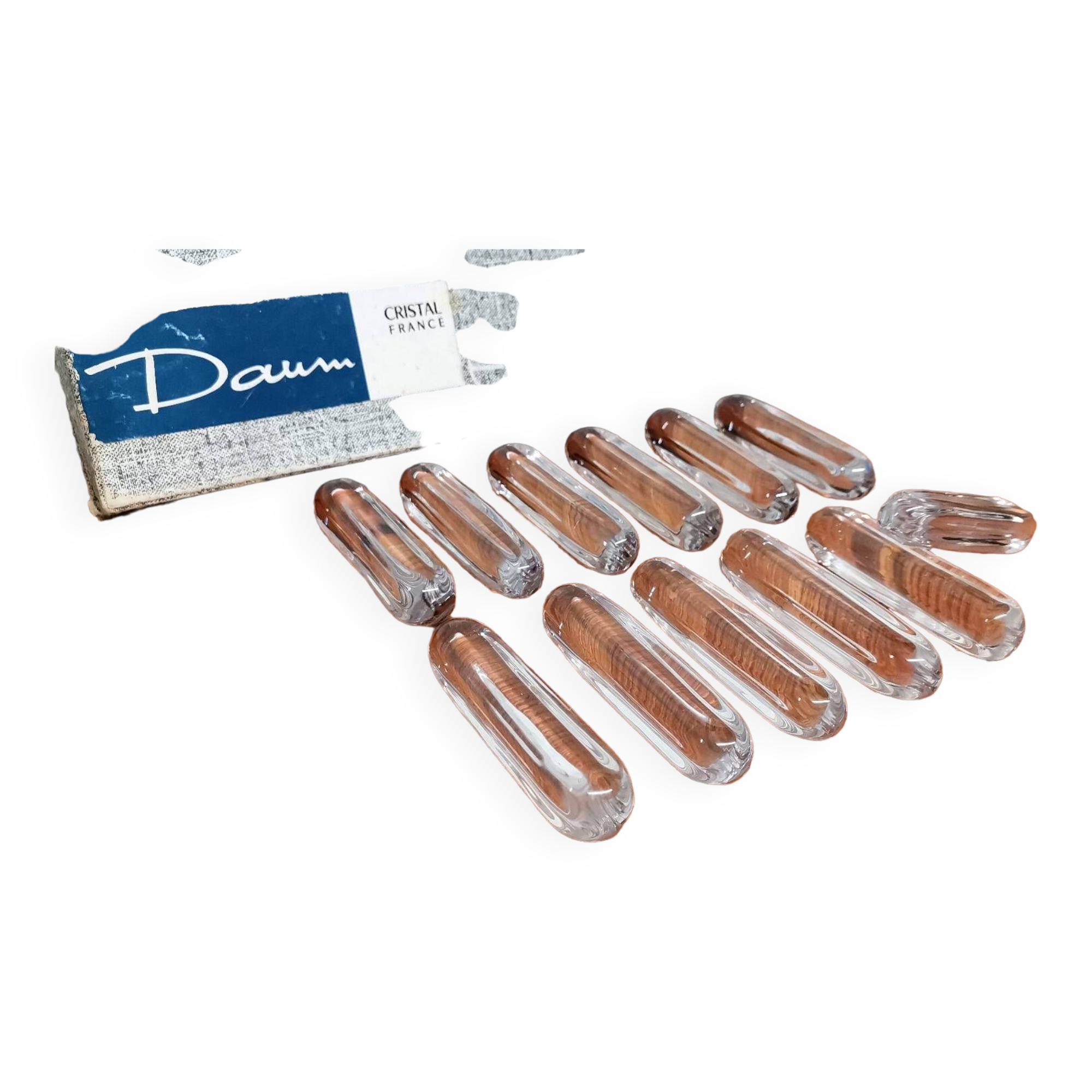 Daum crystal knife holder