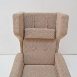 Comfortable armchair with wheels, Czechoslovakia, 1950's