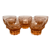 Set de 5 verres à liqueur Luminarc étoile rose