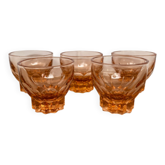 Set de 5 verres à liqueur Luminarc étoile rose