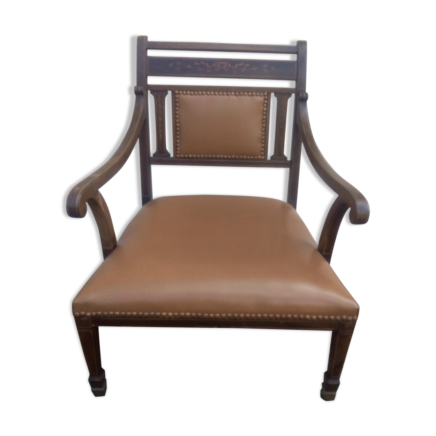 Fauteuil bas anglais en palissandre