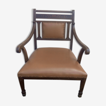 Fauteuil bas anglais en palissandre