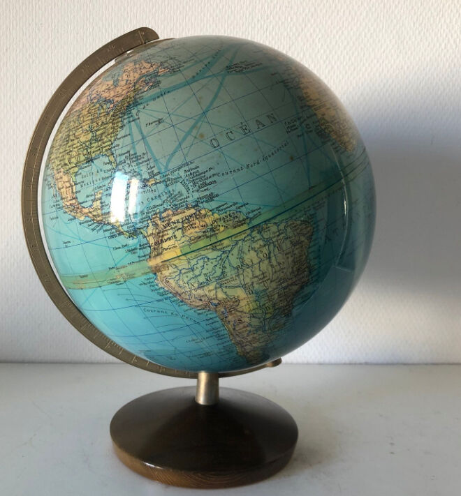 Great Columbus Earth Globe 1969