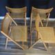 Chaises cannées vintages pliantes