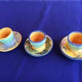 Set of 6 egg cups - Galtié Pottery
