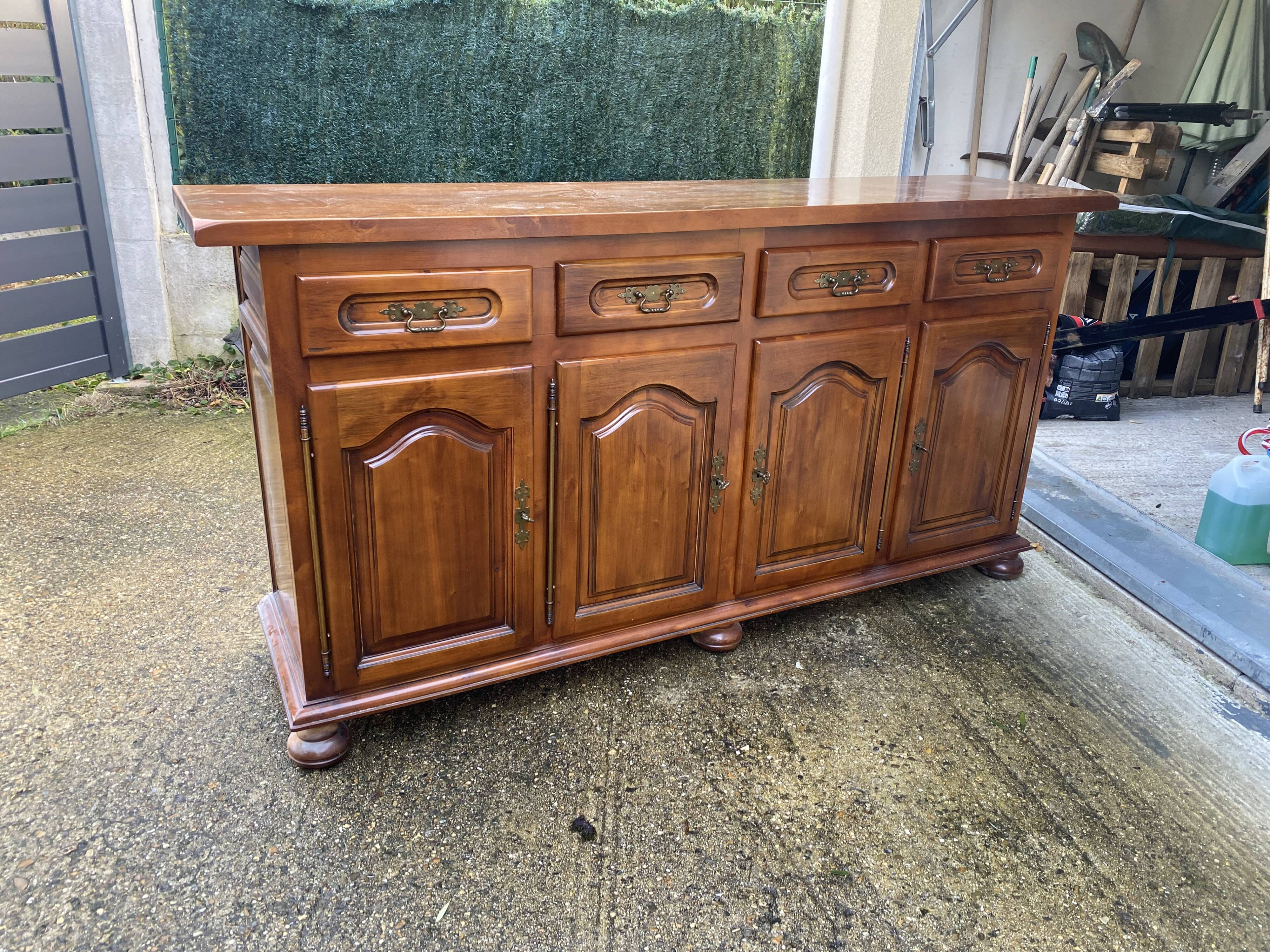 Antique solid wood sideboard