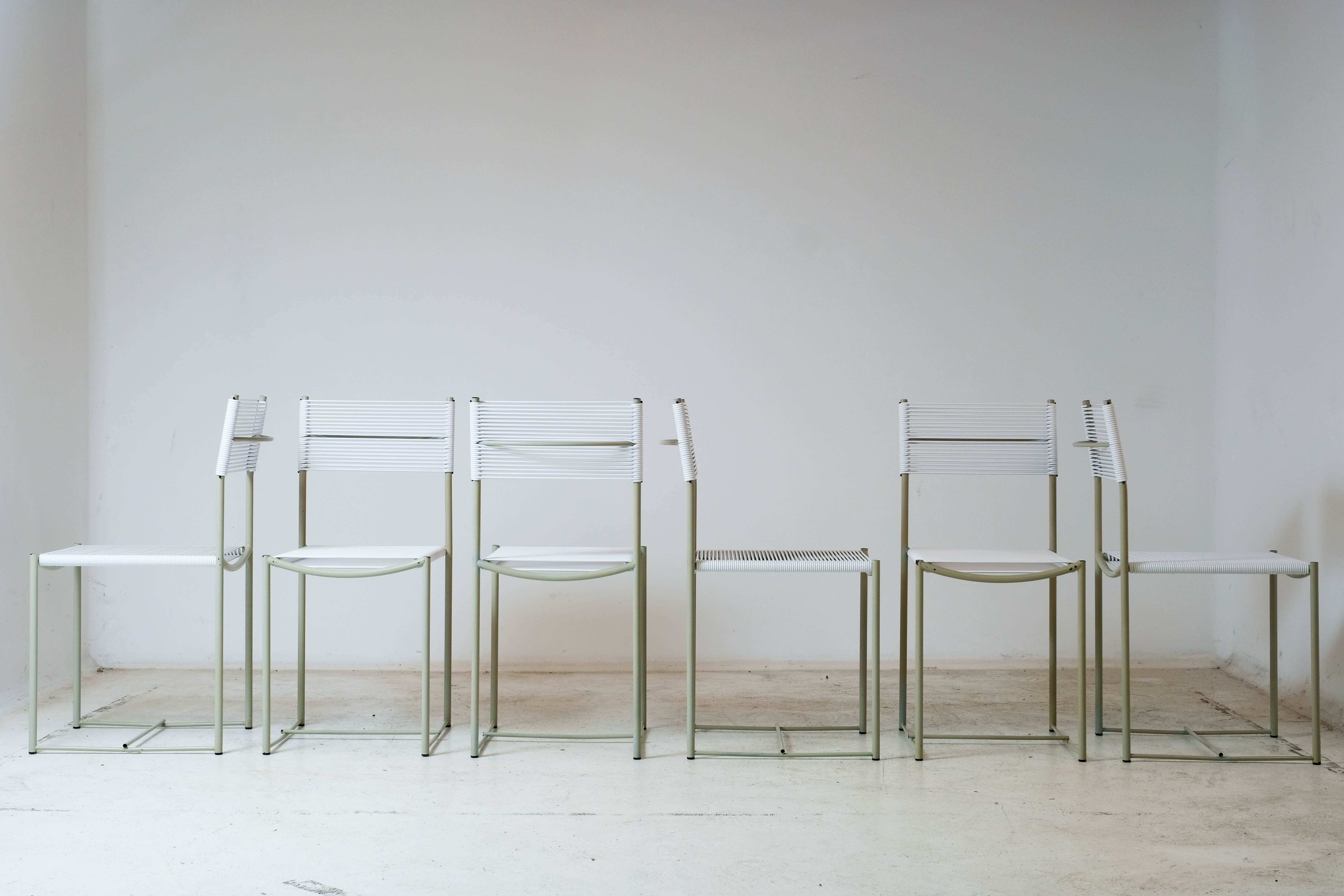 6 chairs "Spaghetti" by Giandomenico Belotti for Alias 1979