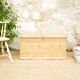 Old blond wood chest