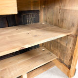 Pine wooden shop counter