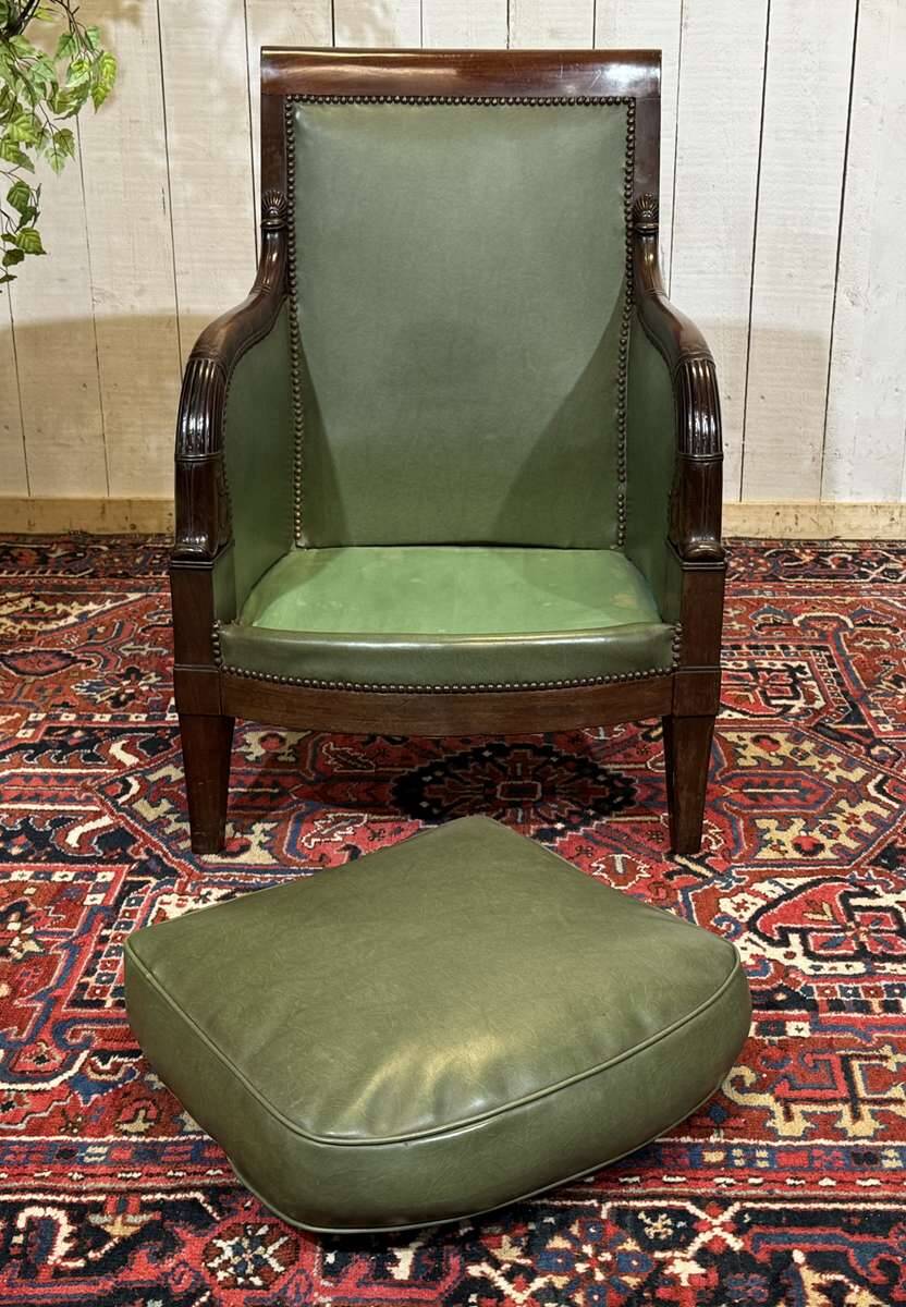 Bergère Empire en acajou début XIXème