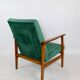 Méridienne vintage en velours vert, années 1970