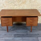 60s 70s teak desk desk Danish Modern Design Denmark