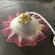Suspension en opaline rose