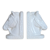 Magnificent pair of vintage ceramic bookends (D-0022)