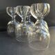 6 Verres à vin cristal – Pied boule creuse