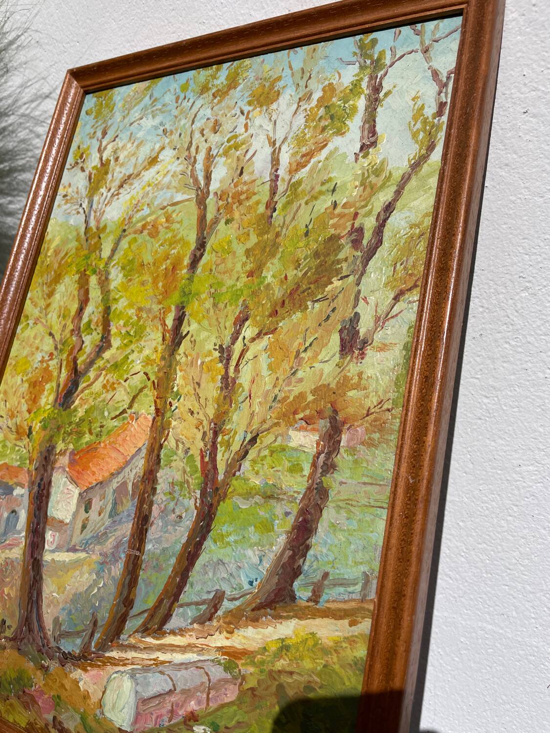 Signed oil landscape painting