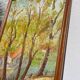 Tableau, peinture à l'huile, paysage signé