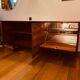 Buffet style années 50, placage teck, laque