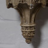 Gothic-style plaster wall console