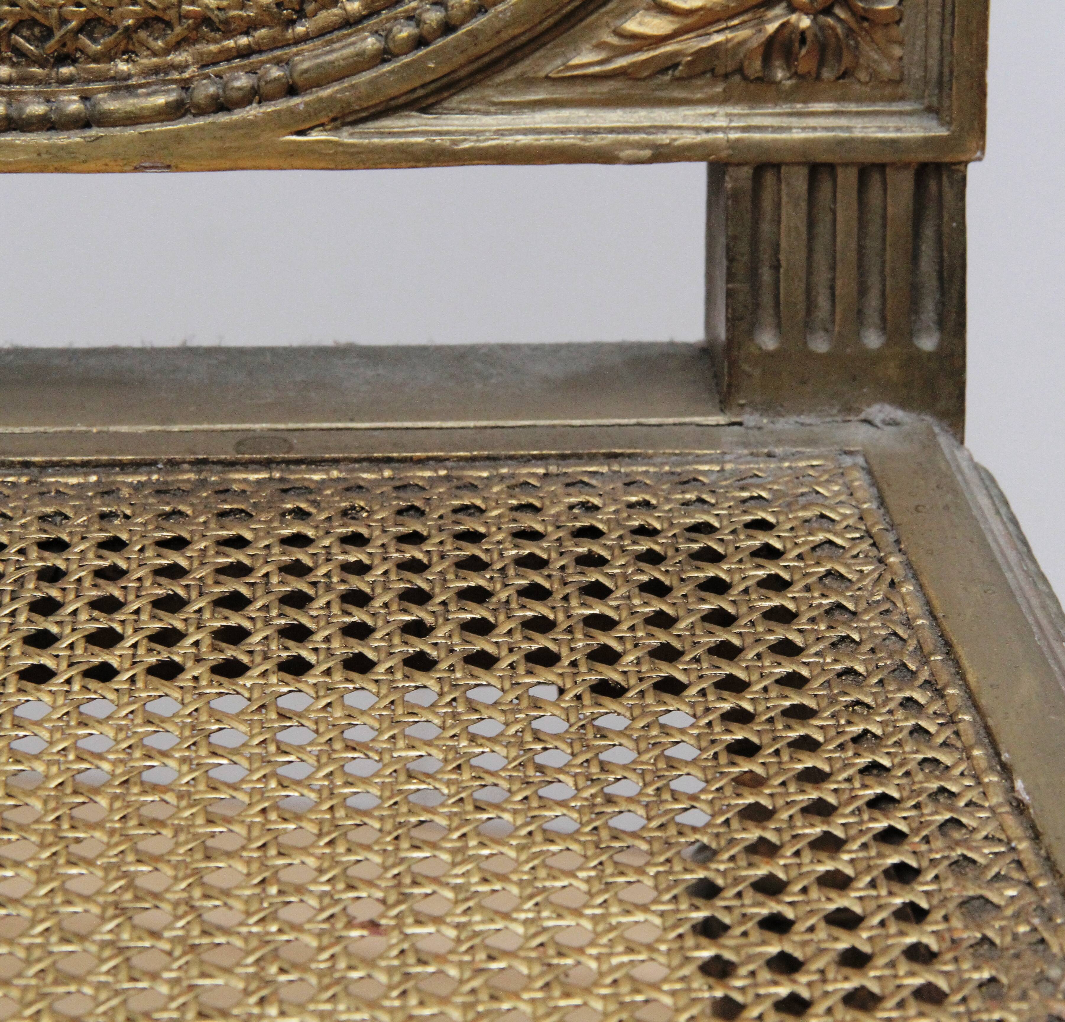 Pair of vintage Louis XVI chairs