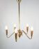 Chandelier made In Teak & Brass From 1960s
