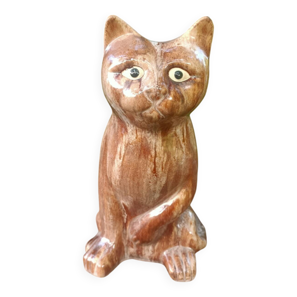 Chat en céramique