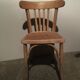 Lot of 2 vintage wooden bistro chairs