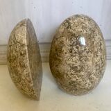 Pair of stone book clamts