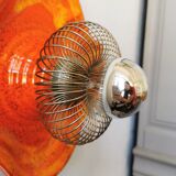 Vintage ceramic orange grease lava apply 70s