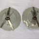 Old pair plates Breton HR Quimper early nineteenth
