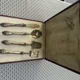 Silver and vermeil cutlery box for mignardises, Art Nouveau period