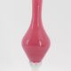 Vase en opaline rose et blanc